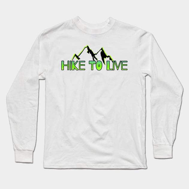 Hiking t-shirt designs Long Sleeve T-Shirt by Coreoceanart